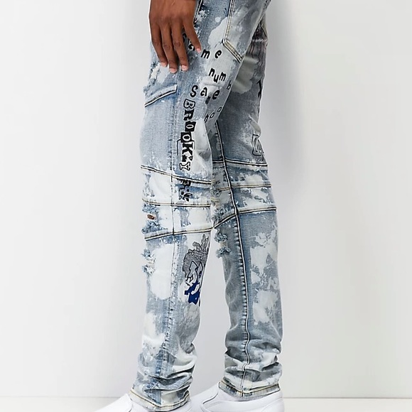 Crysp Montana Scribble Jeans, Light/Pastel Blue. Lightly used. Great condition. - Picture 9 of 11